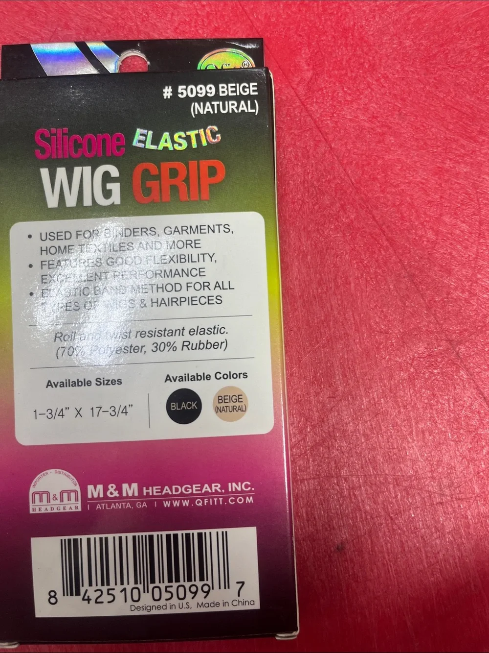 Silicone wig grip